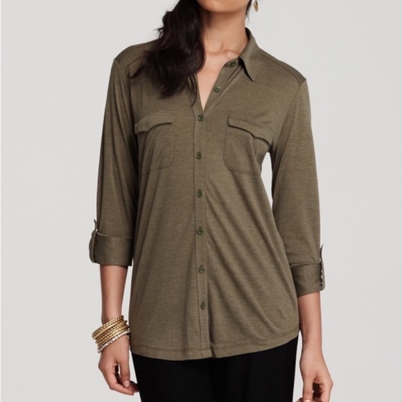 eileen fisher button down shirt